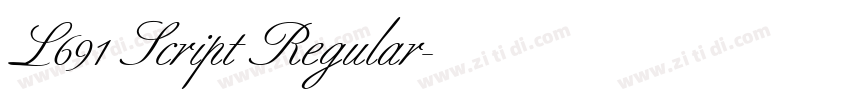 L691 Script Regular字体转换 L691 Script Regular字体转换